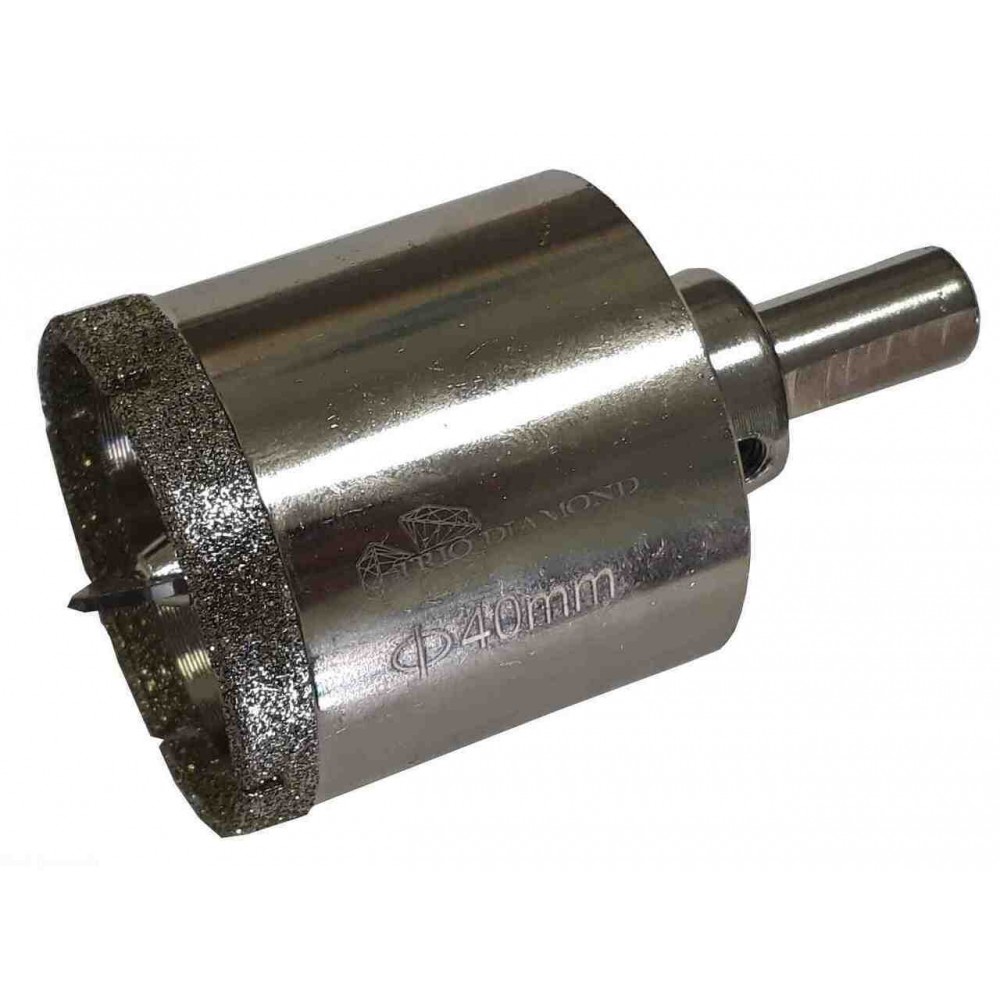 Коронка алмазная по керамике и кафелю с центрирующим сверлом 40мм 400040 мм Трио Диамант 400040